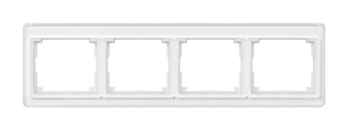 Рамка 4 поста JUNG SL 500, горизонтальная, белый
