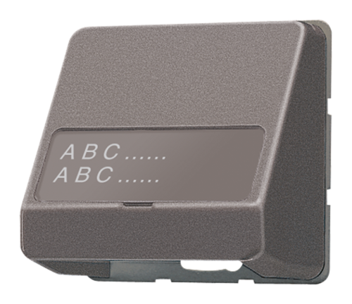 Накладка на розетку информационную JUNG LS METAL, антрацит