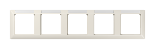 Рамка 5 постов JUNG AS 500, горизонтальная, слоновая кость