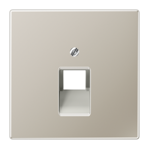 Накладка на розетку информационную JUNG LS METAL, стальной