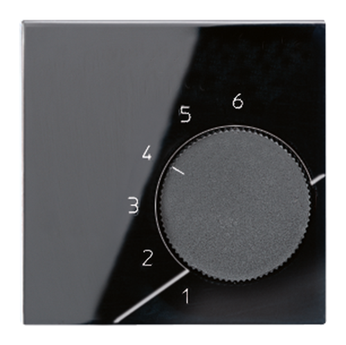 JUNG Крышка для регулятора температуры воздуха помещений; чёрная