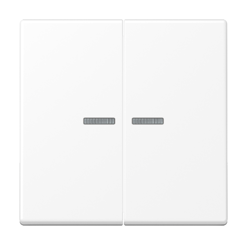 A500 Клавиша 2-ная с двумя линзами, цвет Матовый белый