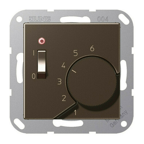 Терморегулятор Jung А-СЕРИЯ, механический, мокко, TRA241MO