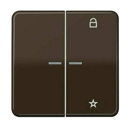 Накладка на жалюзийный выключатель Jung, коричневый, CD1701BR