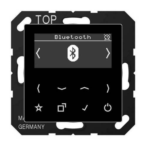 Цифровое радио Jung А-СЕРИЯ, с дисплеем, электронный, черный, DABABTSW