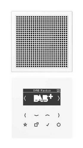 Цифровое радио Jung LS 990, с дисплеем, электронный, белый, DABLS1WW