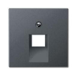 Накладка на розетку информационную JUNG ECO PROFI, антрацит