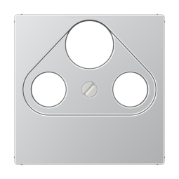 Накладка на розетку телевизионную JUNG А-СЕРИЯ, алюминий