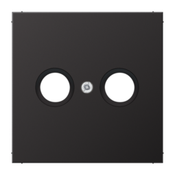 Накладка на розетку телевизионную JUNG LS METAL, антрацит