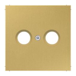 Накладка на розетку телевизионную JUNG LS METAL, латунь