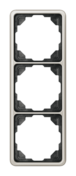 Рамка 3 поста JUNG CD 500, платина