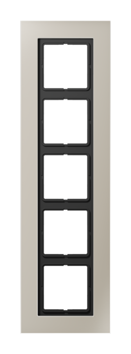 Рамка 5 постов JUNG LS PLUS, стальной