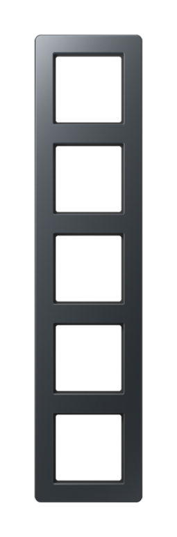 Рамка 5 постов JUNG AFLOW, антрацит матовый