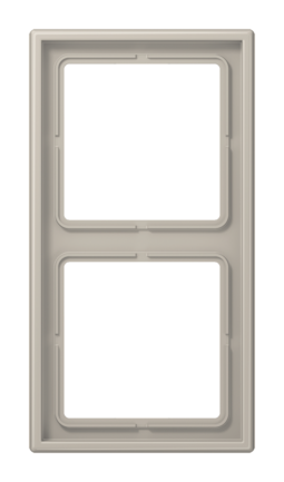 Рамка 2 поста JUNG LS METAL, благородная сталь