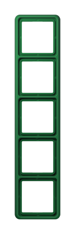 Рамка 5 постов JUNG CD, зеленый
