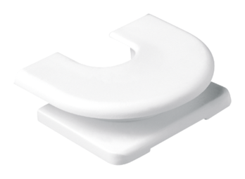 JUNG LS 990 Белый Ввод для кабелей, труб и каналов для кабельных и миниканалов