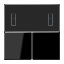 JUNG KNX Черный Набор накладок для комнатного регулятора