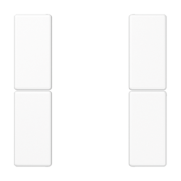 JUNG Белый Набор накладок 2градуса